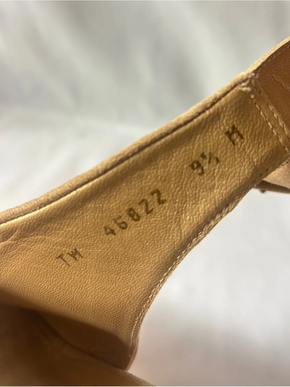 Steward Weitzman Women’s Tan Suede Cork Wedge Platform Mule Heels 9.5 - Picture 6 of 8